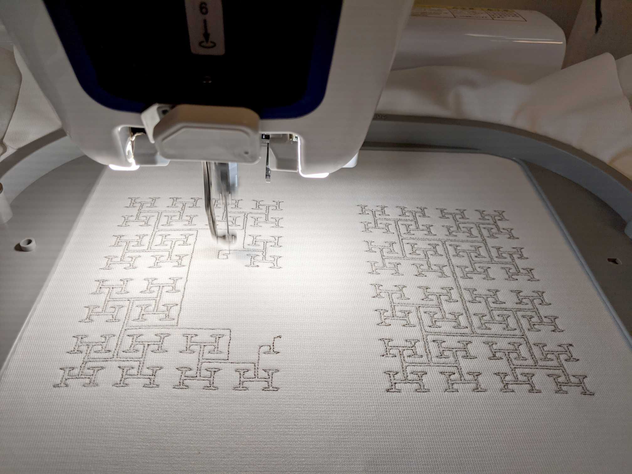 Prototyping H Fractal Swatch