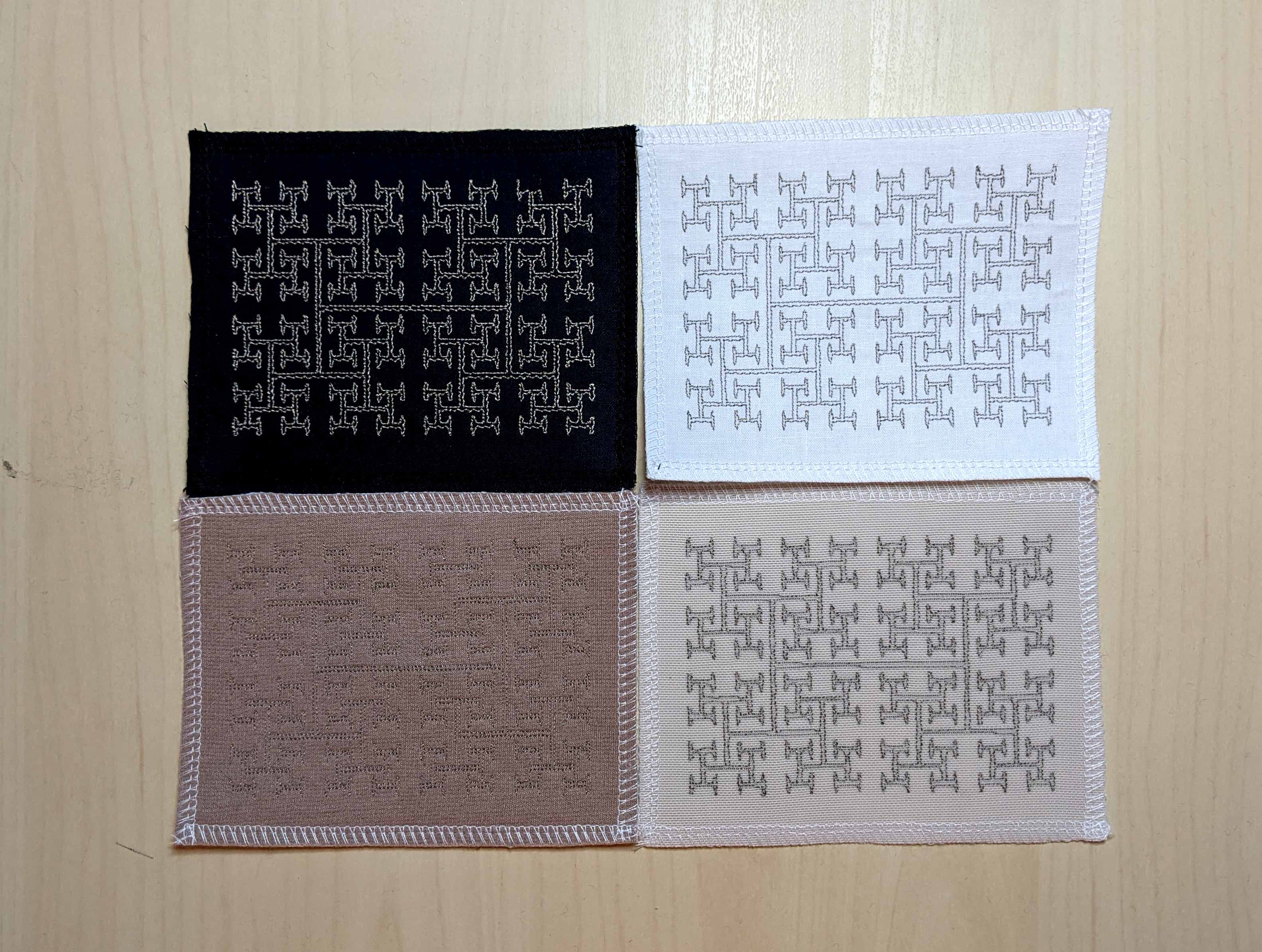 Embroidered Antenna Swatches